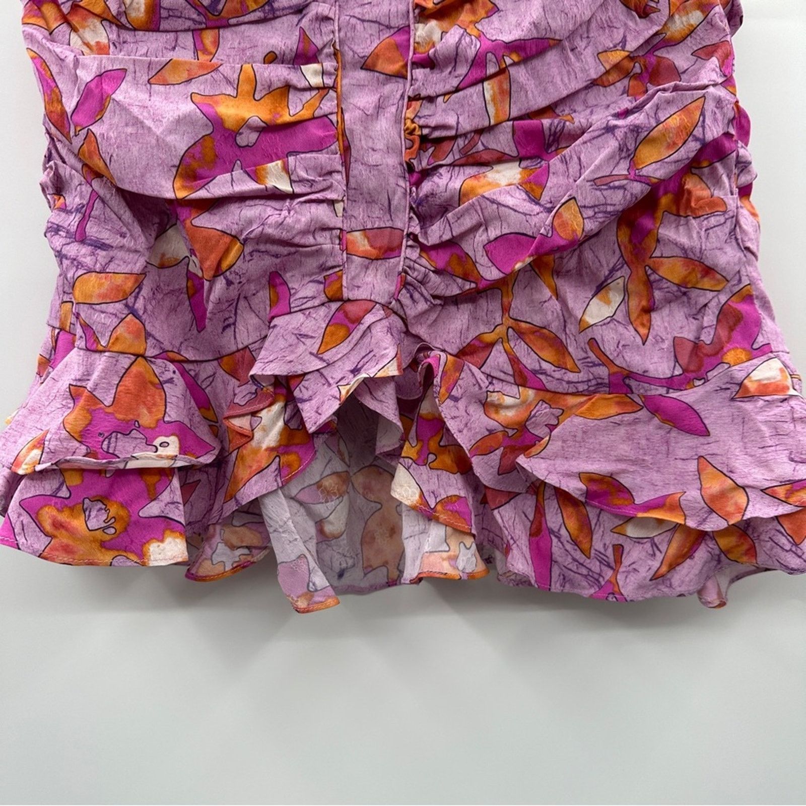 Isabel Marant Isabel Marant Jupe Milendi Pink Floral Ruched Mini Skirt Size 30" / US 8 / IT 44 - 4 Thumbnail