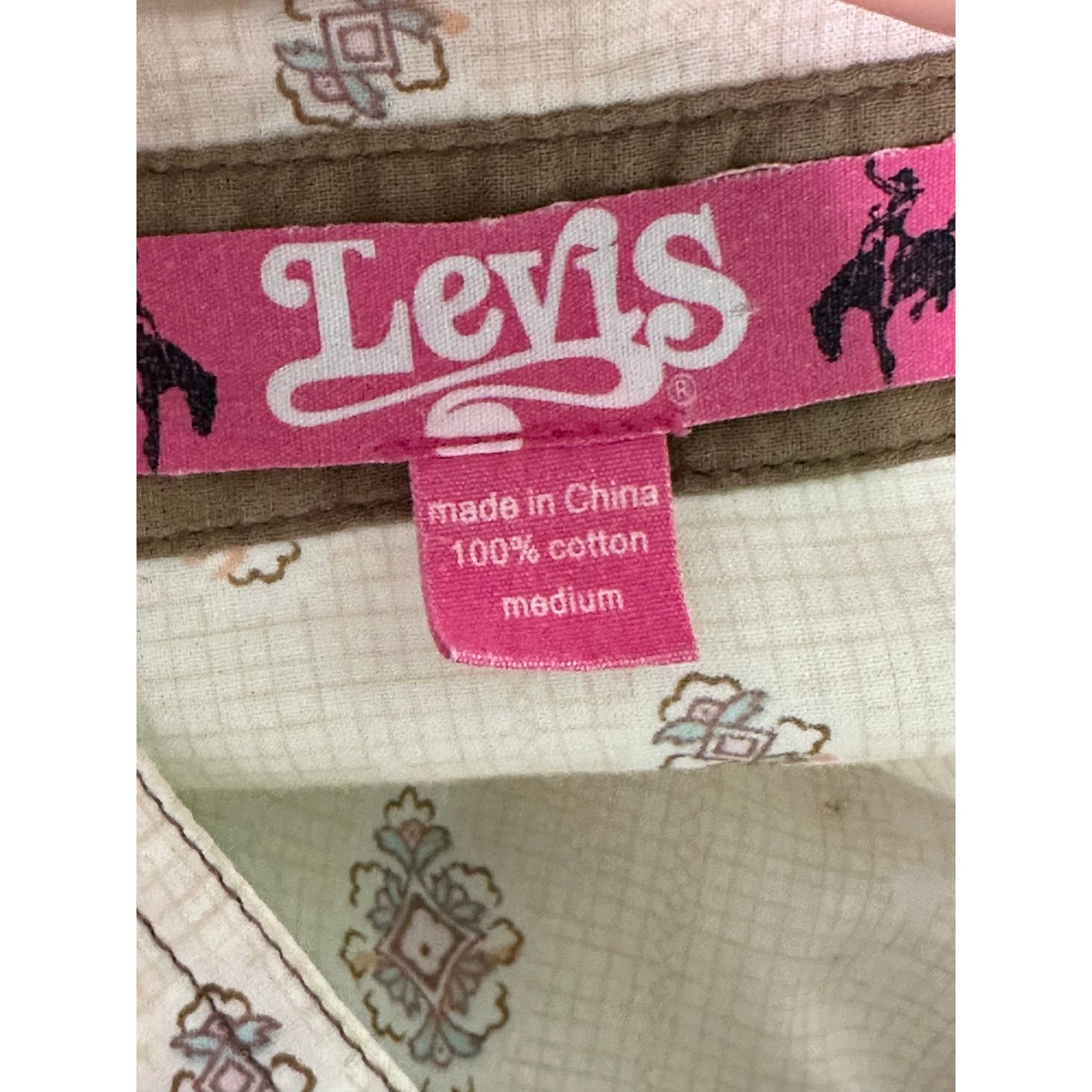 Levi's Levis long sleeves western button shirt size Medium Size S / US 4 / IT 40 - 3 Thumbnail