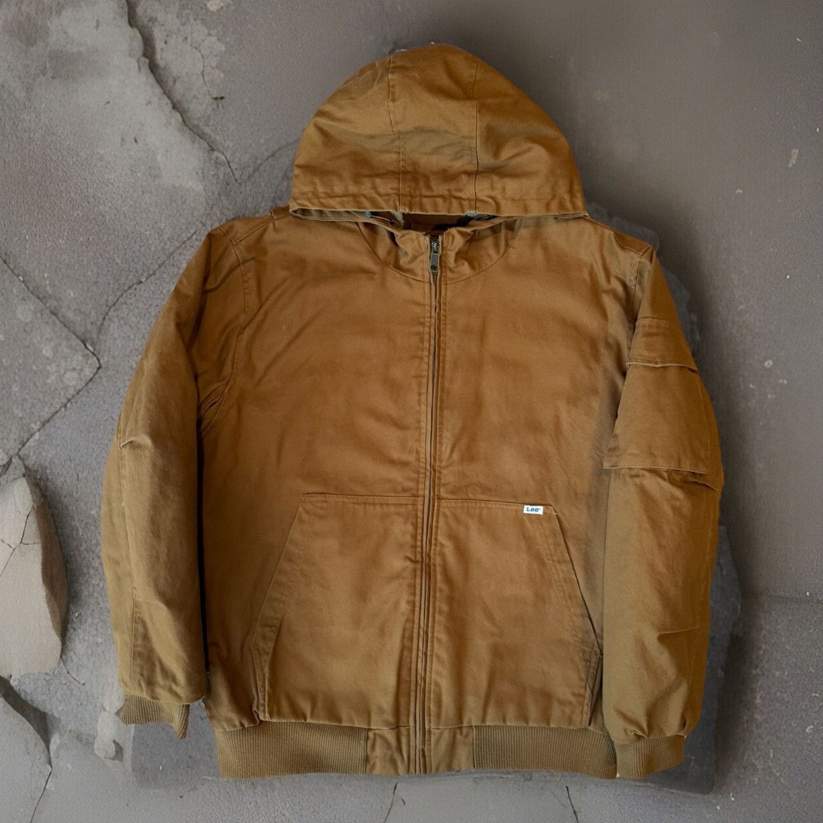 Lee Lee Workwear Jacket XL Brown Heavy Duck Canvas Sherpa Size US XL / EU 56 / 4 - 1 Thumbnail