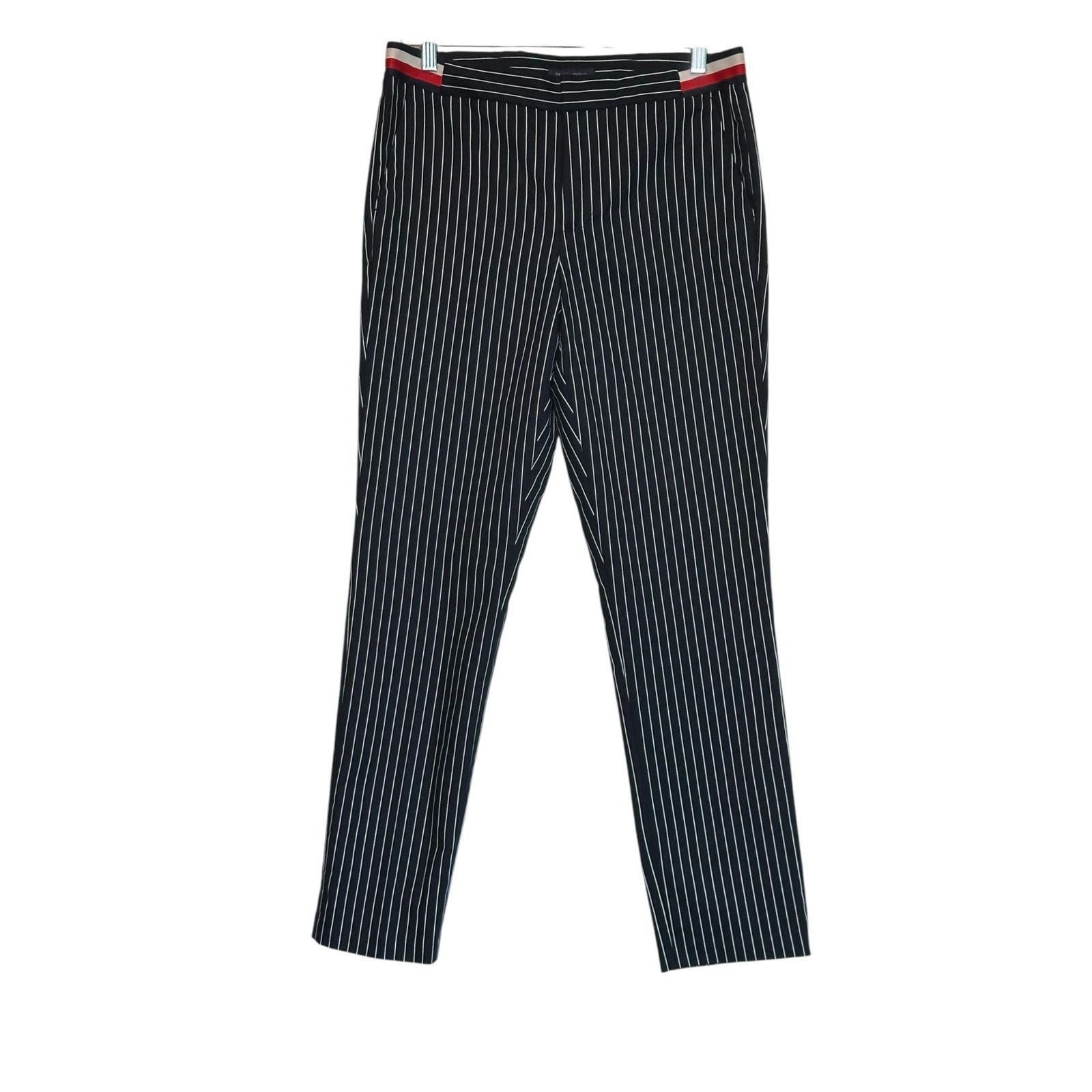 Tommy Hilfiger Tommy Hilfiger navy blue white stripes pants size 8 Size 32" / US 10 / IT 46 - 9 Thumbnail