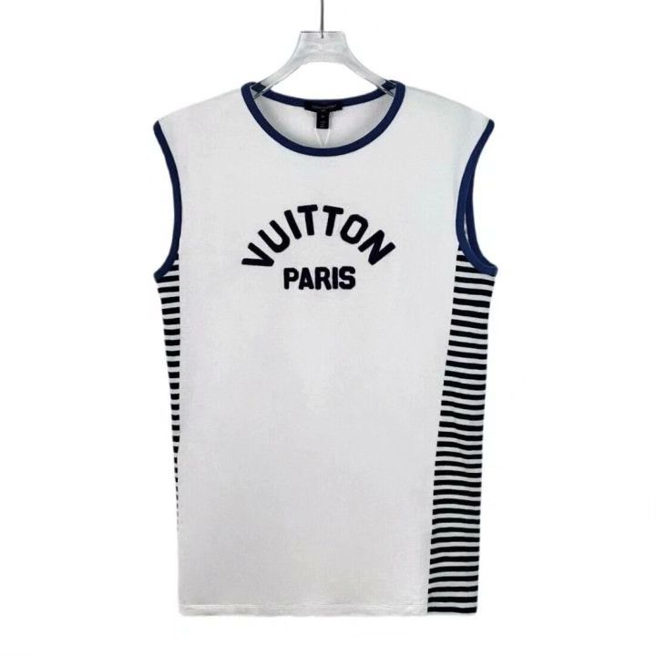Louis Vuitton Louis Vuitton 2023 White Logo Embroidered Tank Size M / US 6-8 / IT 42-44 - 1 Thumbnail