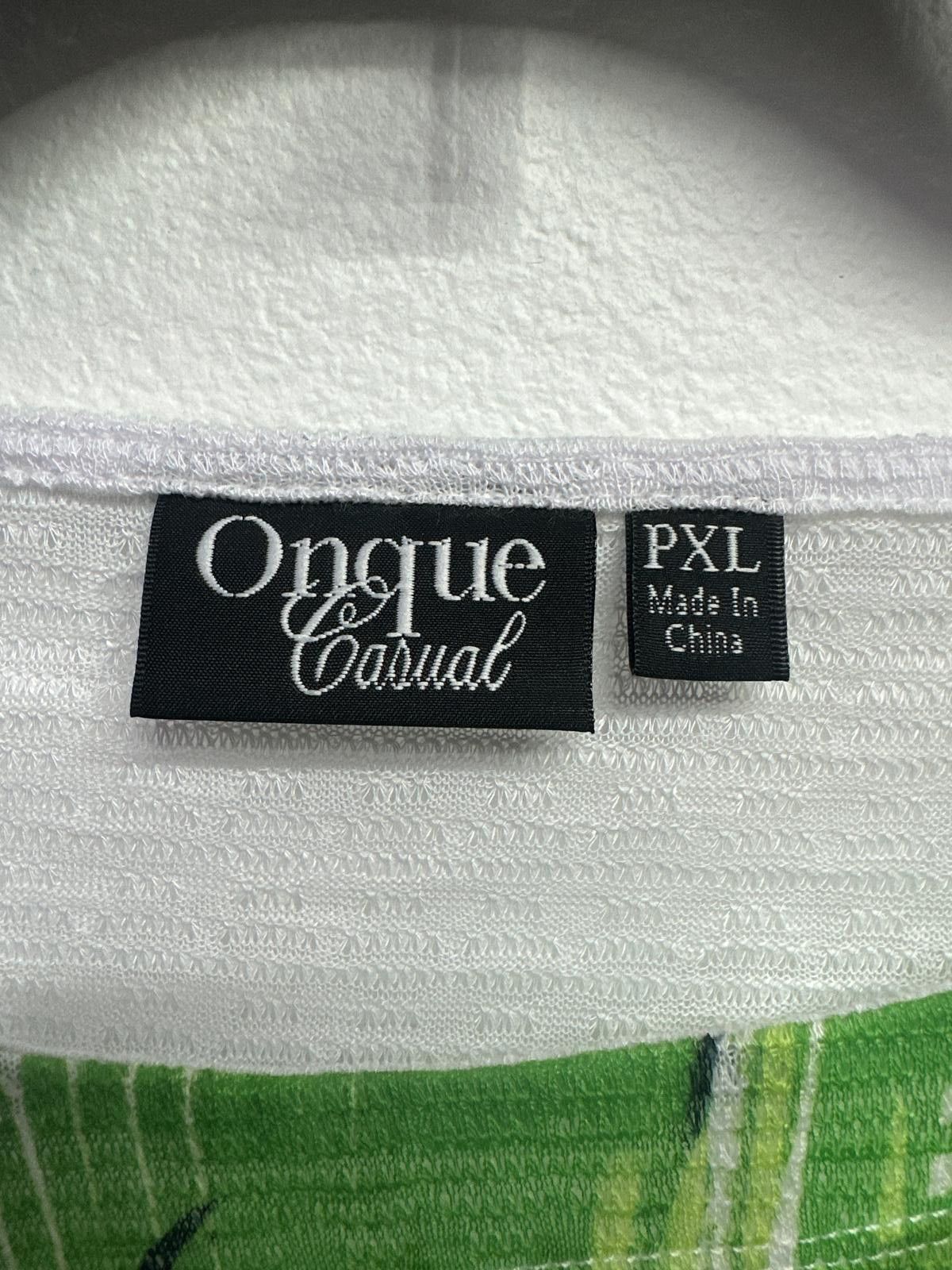 Other Ongue Casual PXL Tropical Print Lightweight Top Size XL / US 12-14 / IT 48-50 - 2 Thumbnail