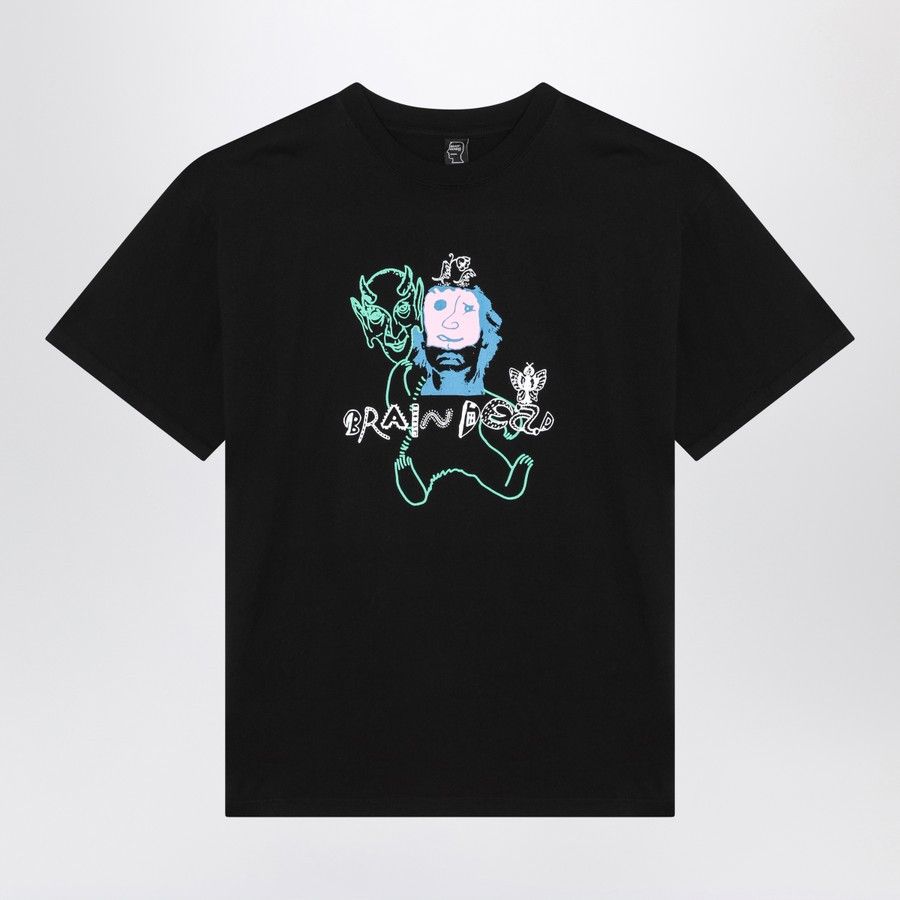 o1d2blof0125 Cotton T-Shirt in Black