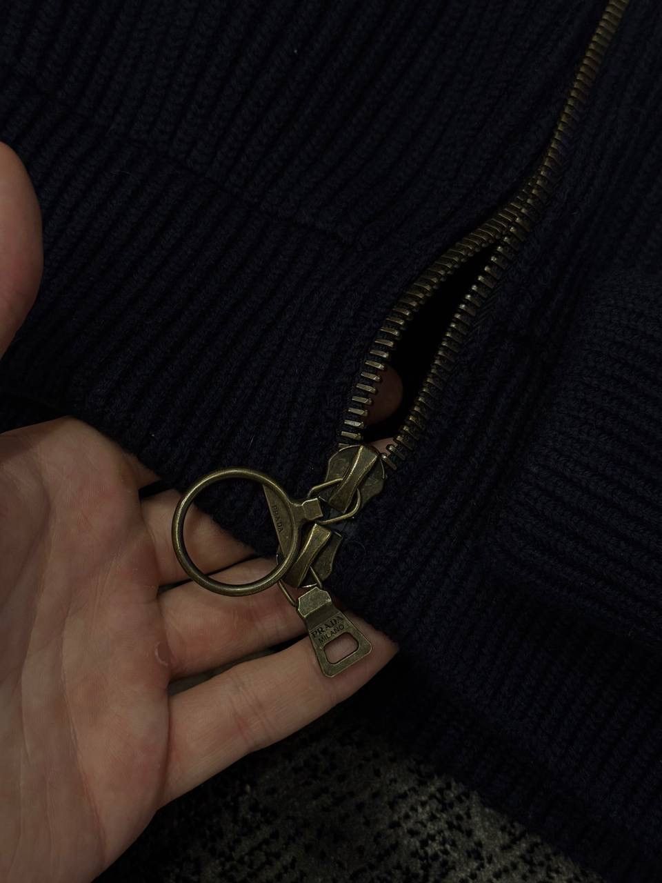Prada Vintage Archive Prada zip sweater Japanese style Size US M / EU 48-50 / 2 - 4 Thumbnail