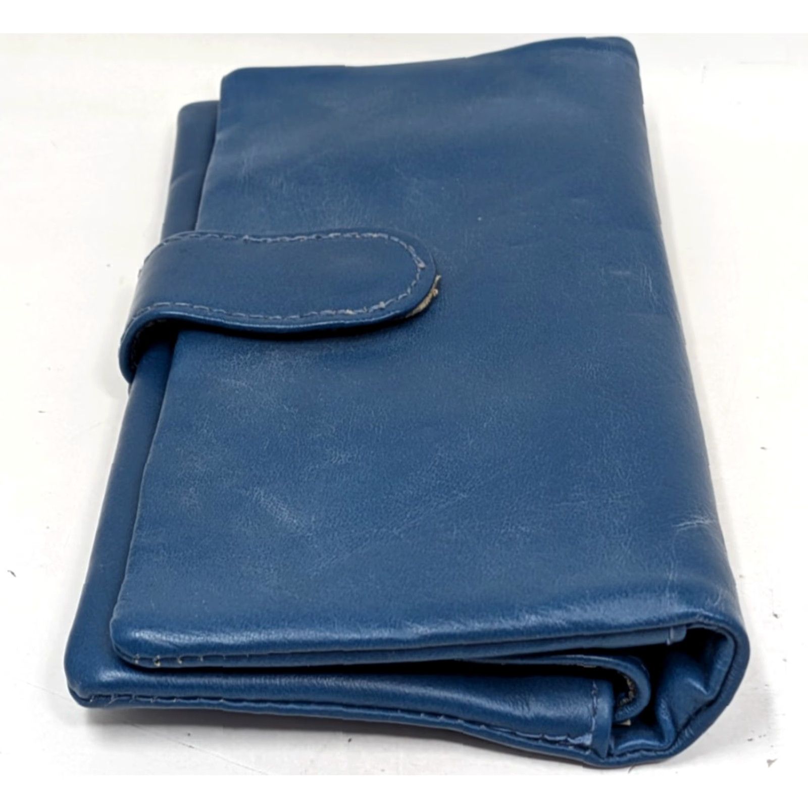 Vintage VINTAGE Victory Blue Genuine Leather Wallet Coin Purse Organizer Pouch Hong Kong Size ONE SIZE - 5 Thumbnail