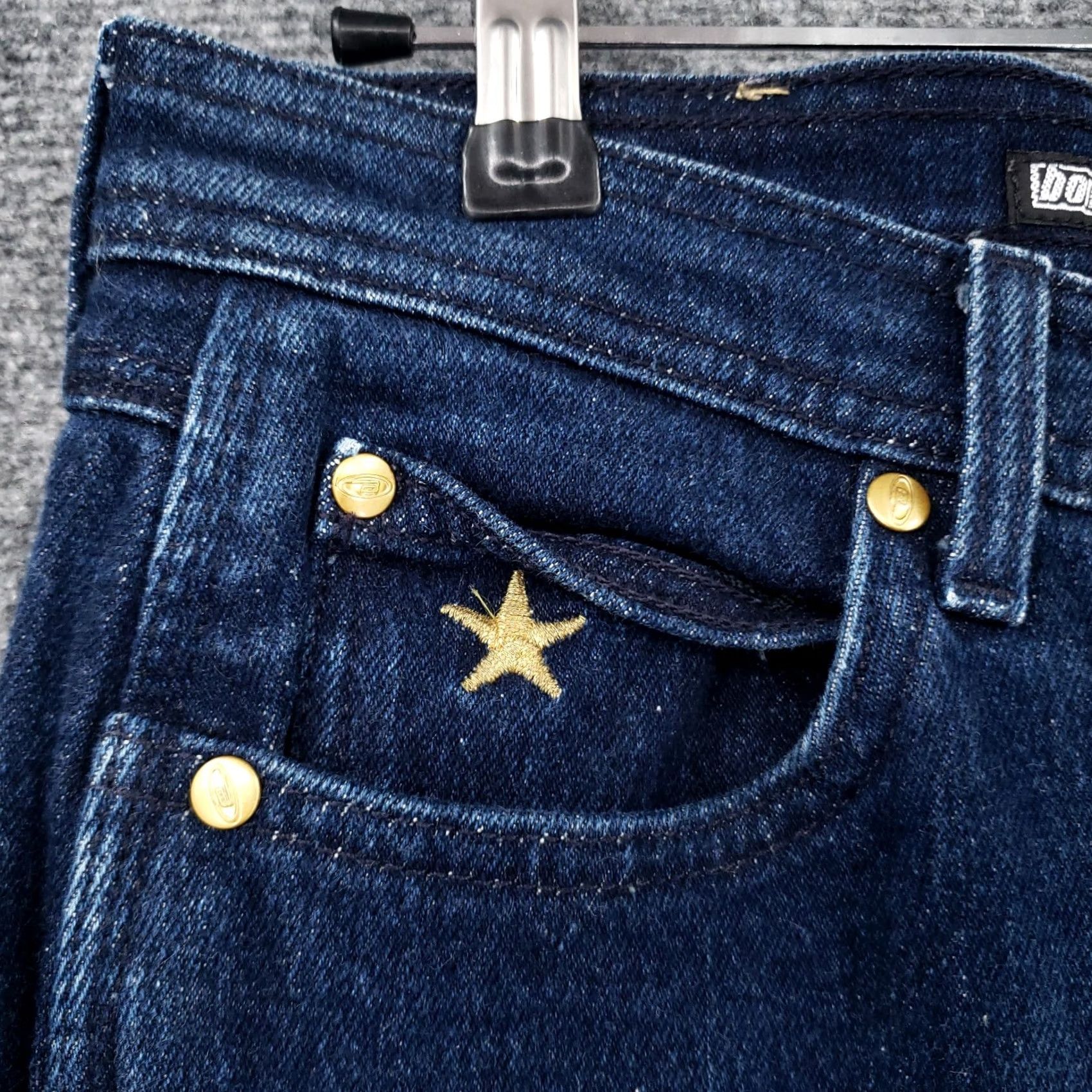 Vintage Bongo Jeans Women 9 Junior Blue Retro Slim Rinse Straight Hi Rise Dark Wash Size 30" / US 8 / IT 44 - 4 Thumbnail