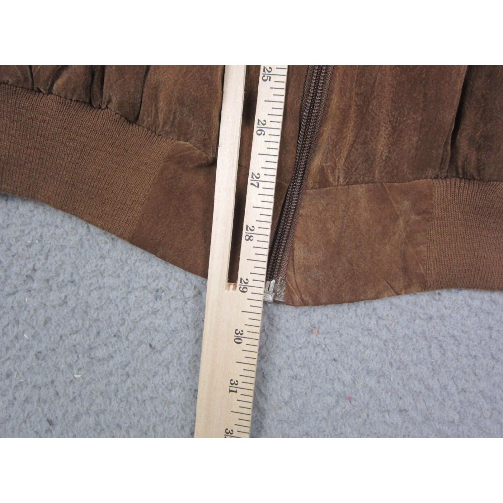 Velvet VINTAGE Alan Stuart Mens XL Brown Bomber Jacket Full Zip Velvet Made in USA Size US XL / EU 56 / 4 - 6 Thumbnail