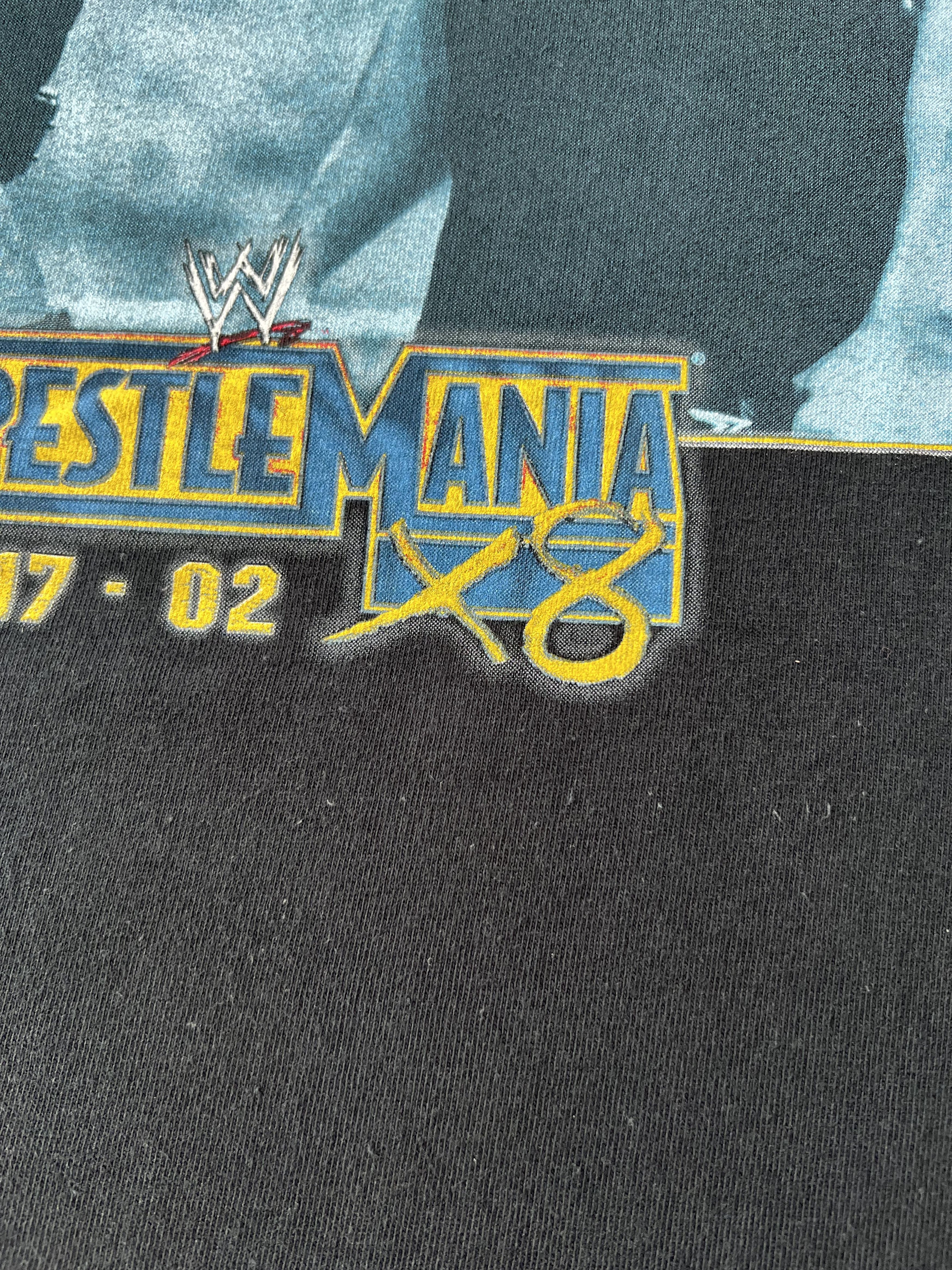 WWE Vintage 2002 Hulk Hogan vs The Rock Wrestlemania 18 X8 WWE Size US L / EU 52-54 / 3 - 5 Thumbnail