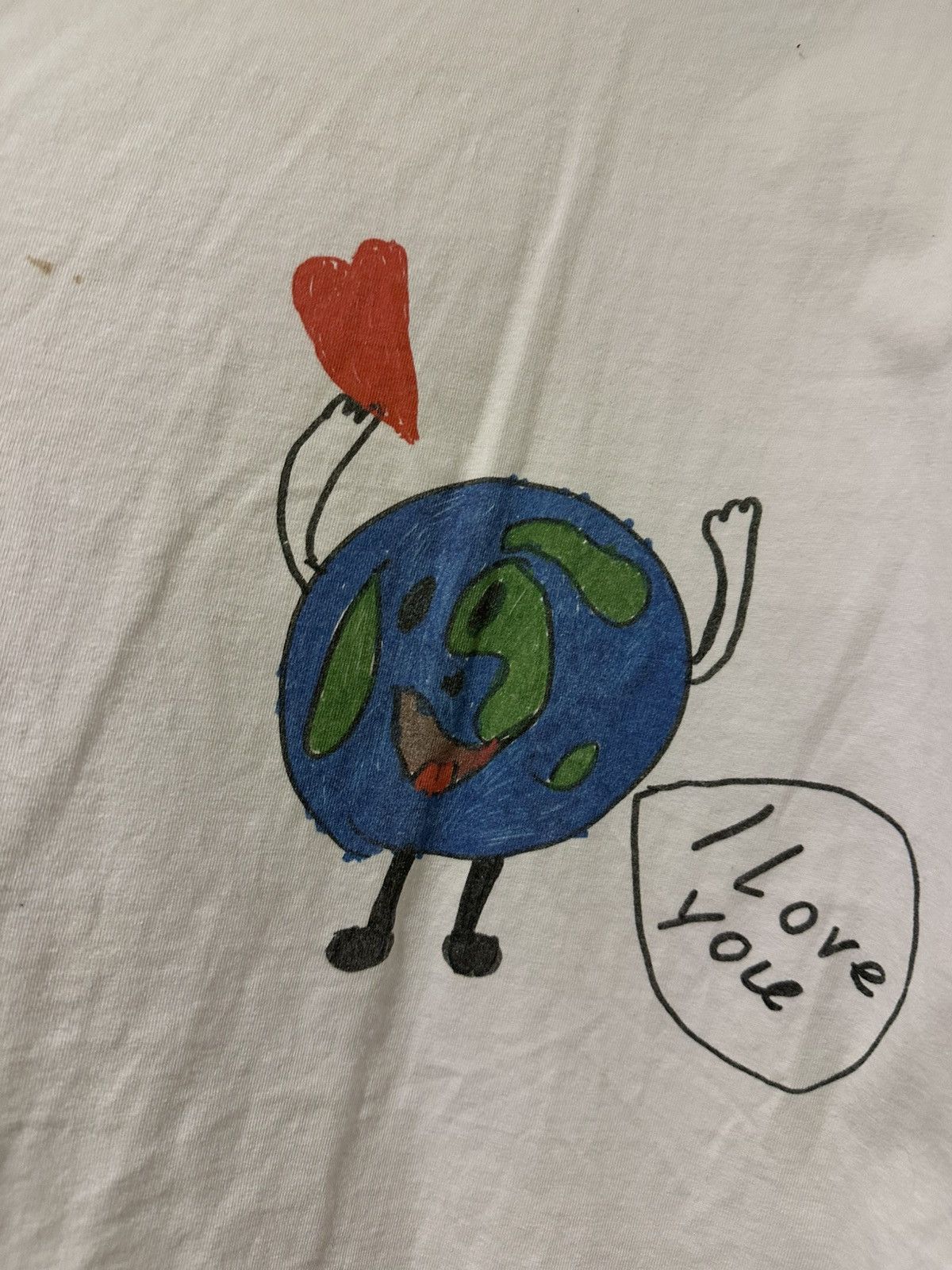 Balenciaga Balenciaga i love you world tee Size US XL / EU 56 / 4 - 2 Thumbnail