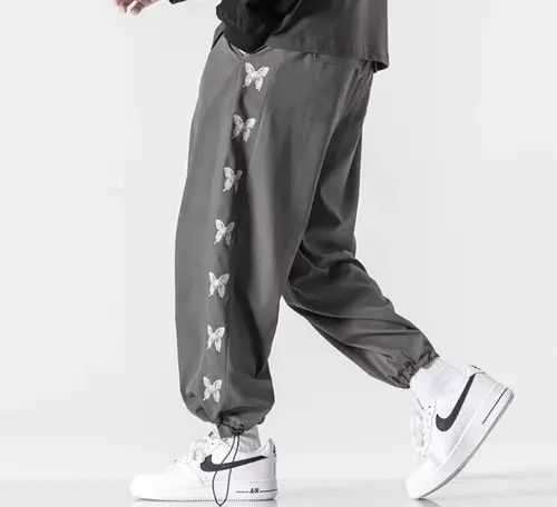 image of Vintage Butterfly Joggers in Grey, Men's (Size 32)