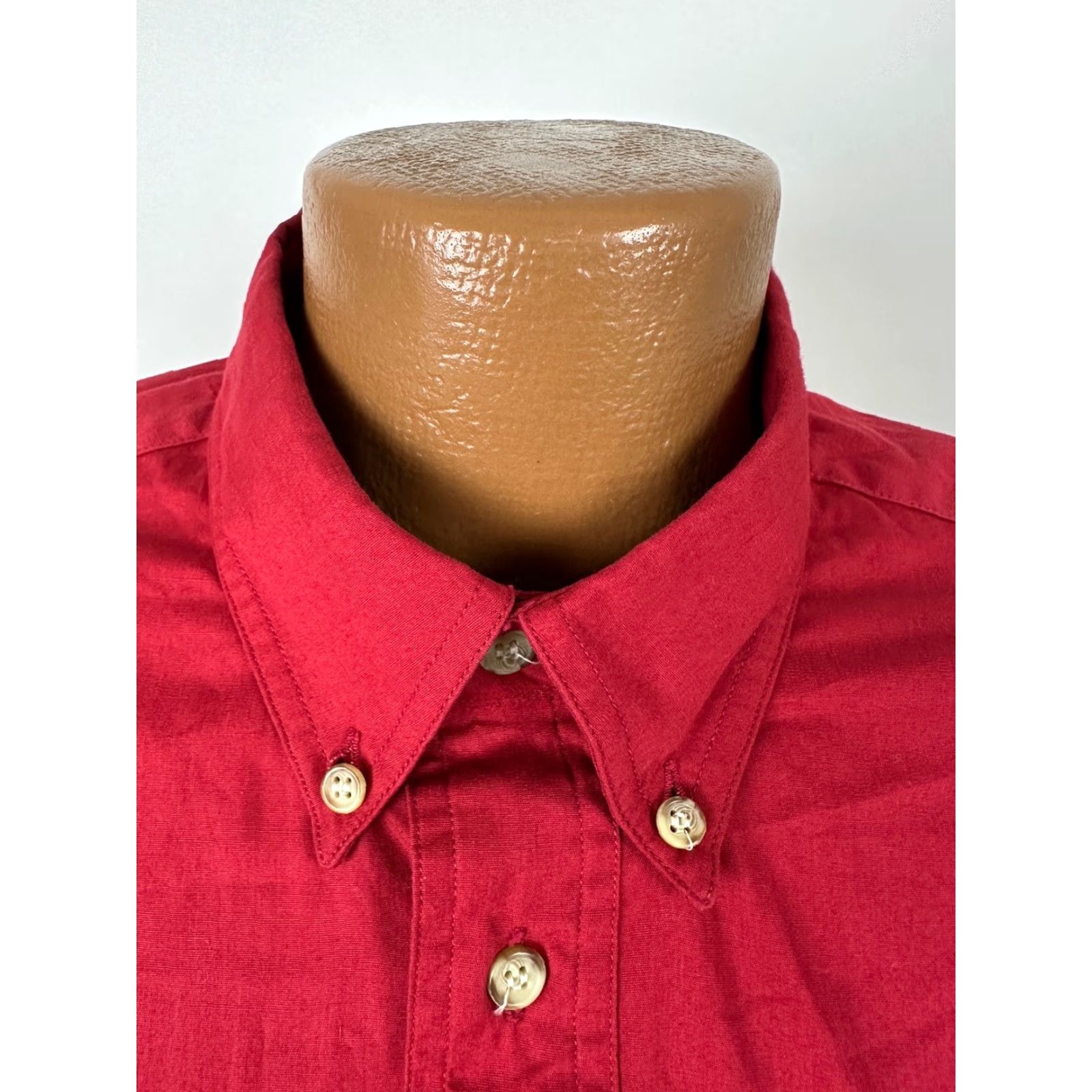 Vintage Vintage Boston Traders Shirt Men L Red Long Sleeve Button-Down Cotton NWT 90s Casual Pockets Size US L / EU 52-54 / 3 - 4 Thumbnail