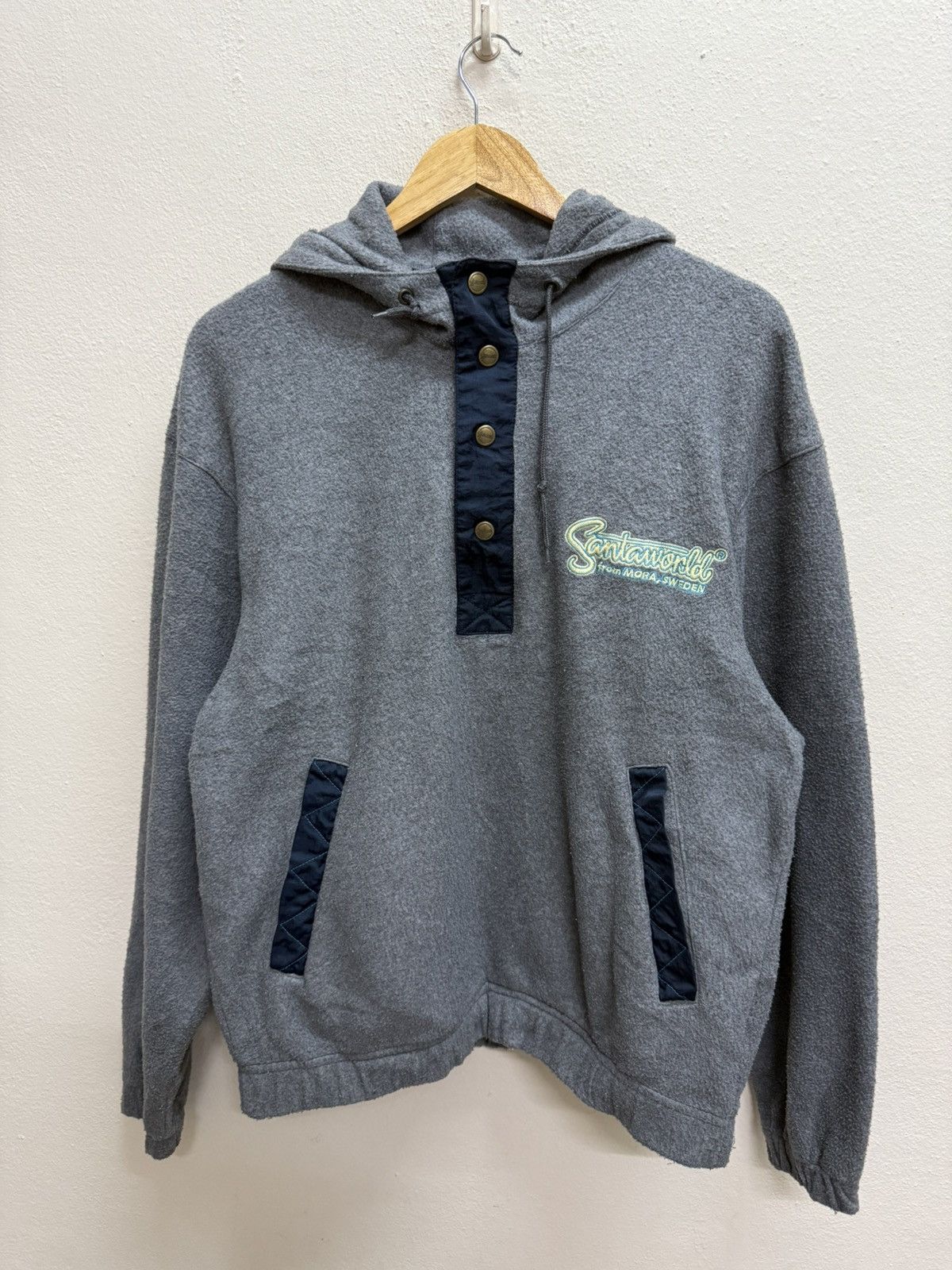 Cartoon Network × Japanese Brand × Vintage Vintage Santaworld Pullover Fleece Halfbitton Jacket Hoodie Size US L / EU 52-54 / 3 - 15 Thumbnail