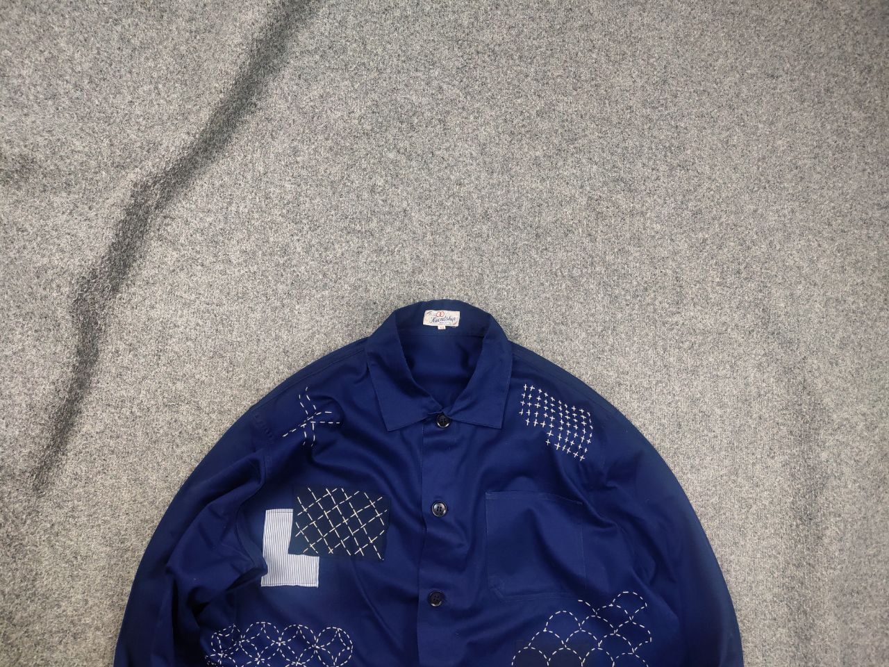 Japanese Brand Vintage 80's Friendship French Chore Sashiko Jacket Yohji Size US L / EU 52-54 / 3 - 2 Thumbnail