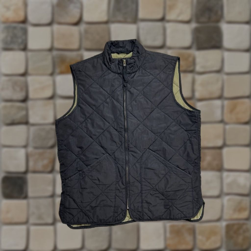 J.Crew J. Crew Quilted Walker Vest Mens M Black Outerwear Insulated Full Zip Winter Short Jacket/Coat Casual Size US M / EU 48-50 / 2 - 1 Thumbnail