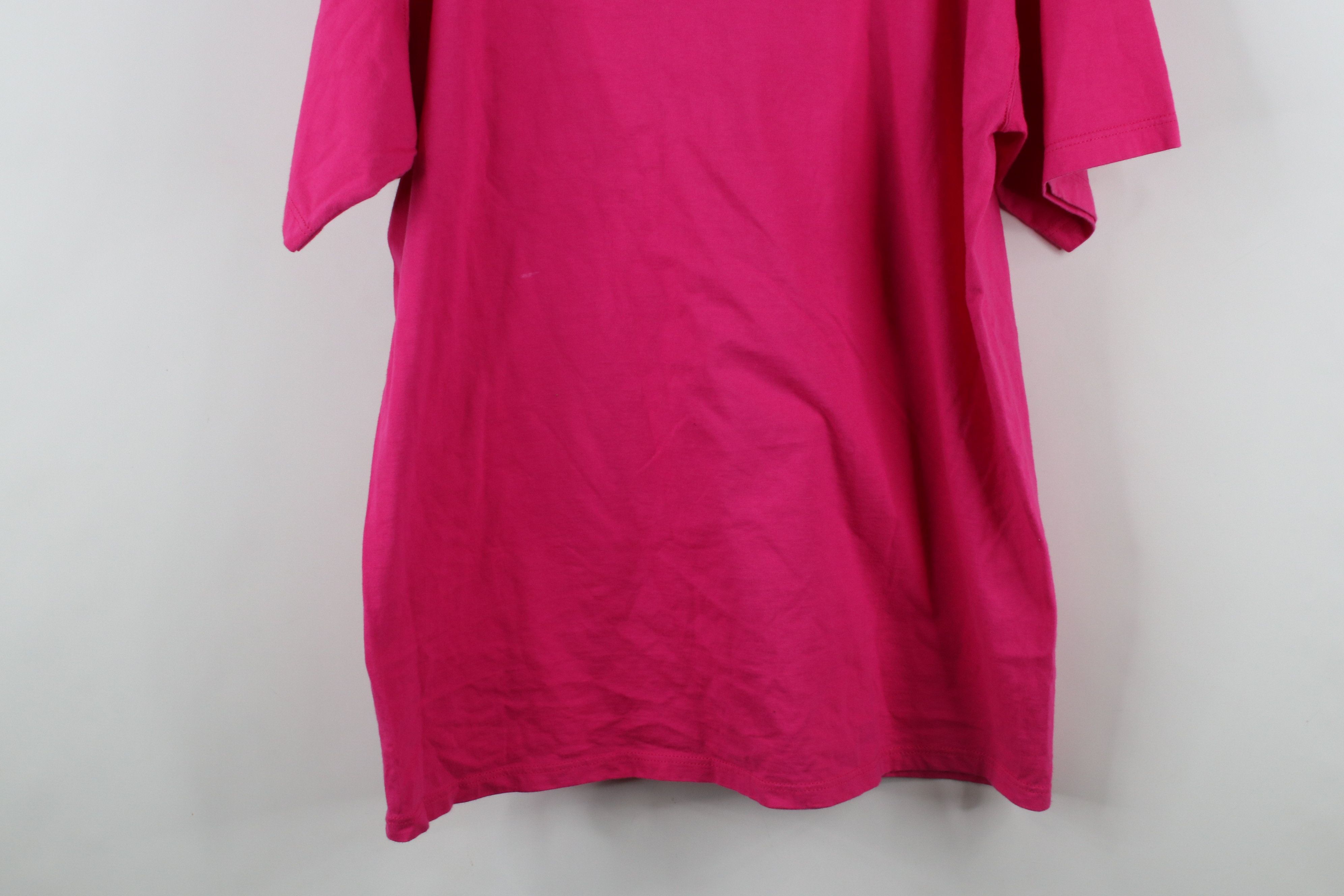 Russell Athletic × Vintage Vintage 90s Russell Athletic Blank Cotton T-Shirt Pink USA Size US L / EU 52-54 / 3 - 15 Thumbnail