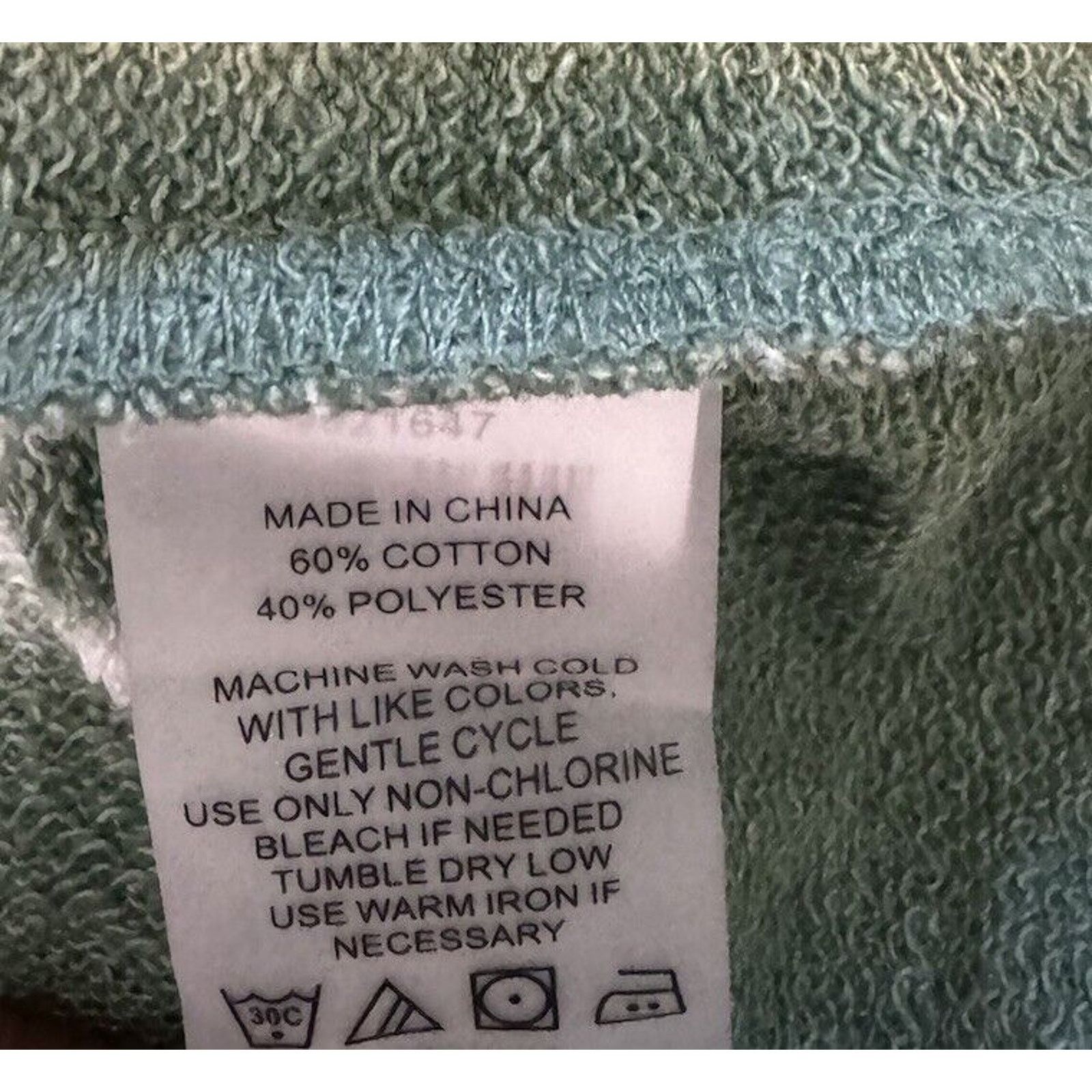 Vince Camuto VINCE CAMUTO Tie Dyed Knit Sweatshirt Green | Size PS Size S / US 4 / IT 40 - 5 Thumbnail