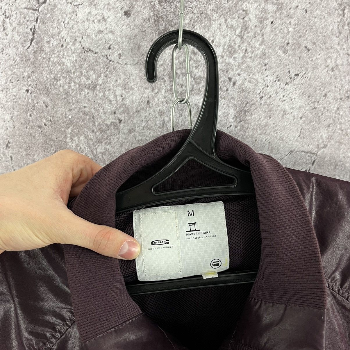 G-Star G-Star Raw Nylon Bomber Jacket Full Zip Y2K Burgundy Size M Size US M / EU 48-50 / 2 - 12 Thumbnail