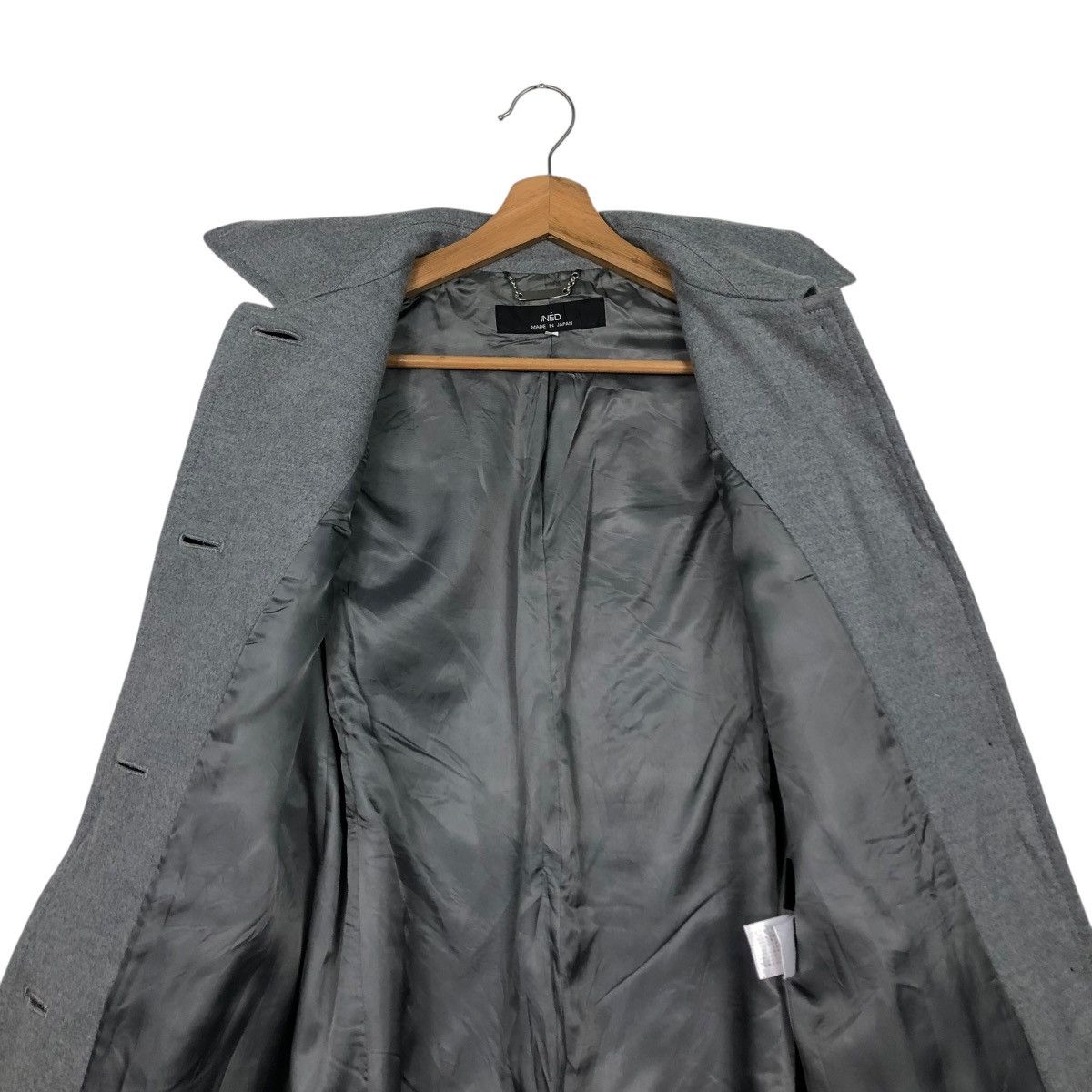 Yohji Yamamoto 🔥VINTAGE WOOL LONG JACKET BELTED INED MULTI POCKETS Size M / US 6-8 / IT 42-44 - 18 Thumbnail
