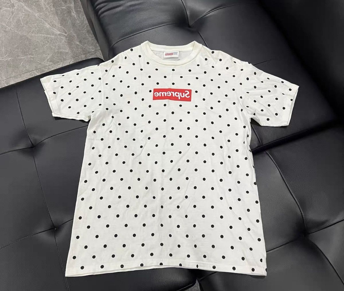 Comme Des Garcons Supreme Cdg Polka Dot Box Logo | Grailed