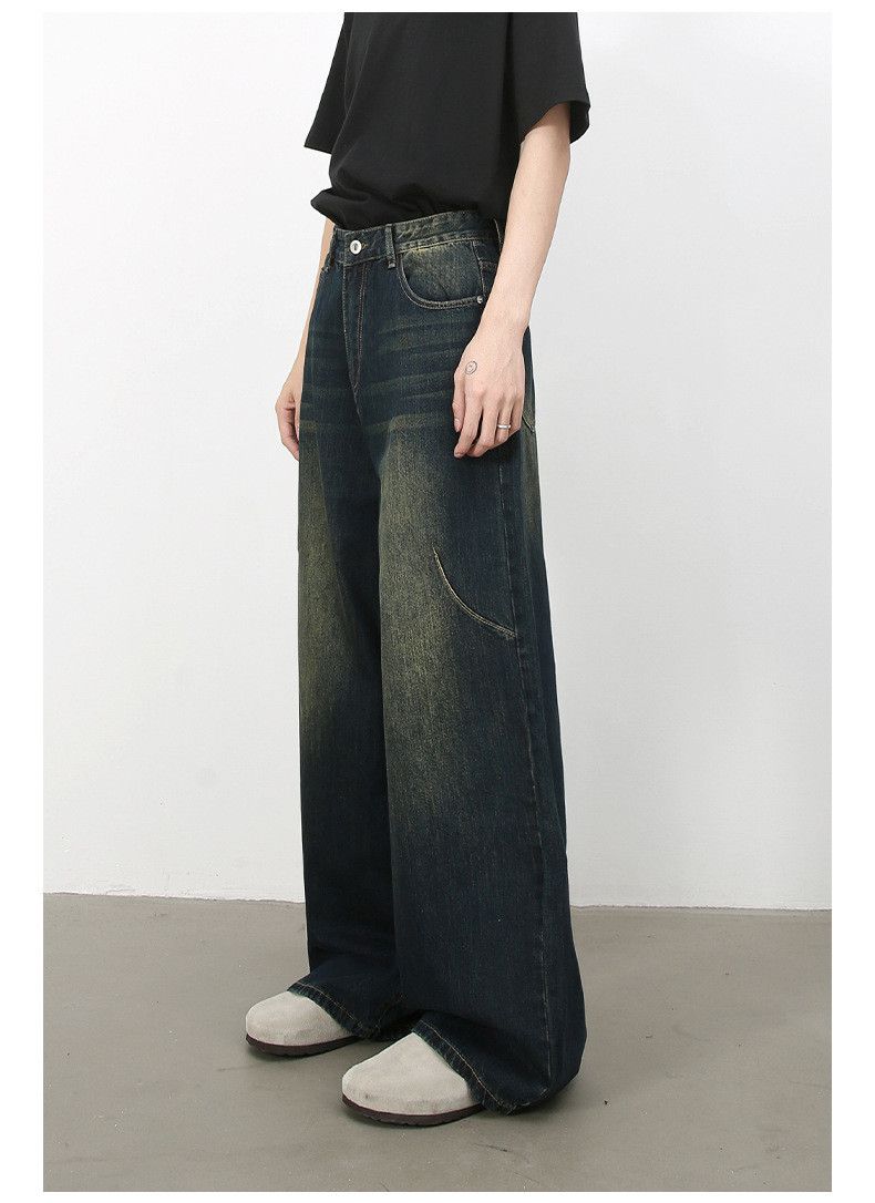 Japanese Brand × Jean American retro high street distressed jeans men's loose Size US 32 / EU 48 - 4 Thumbnail