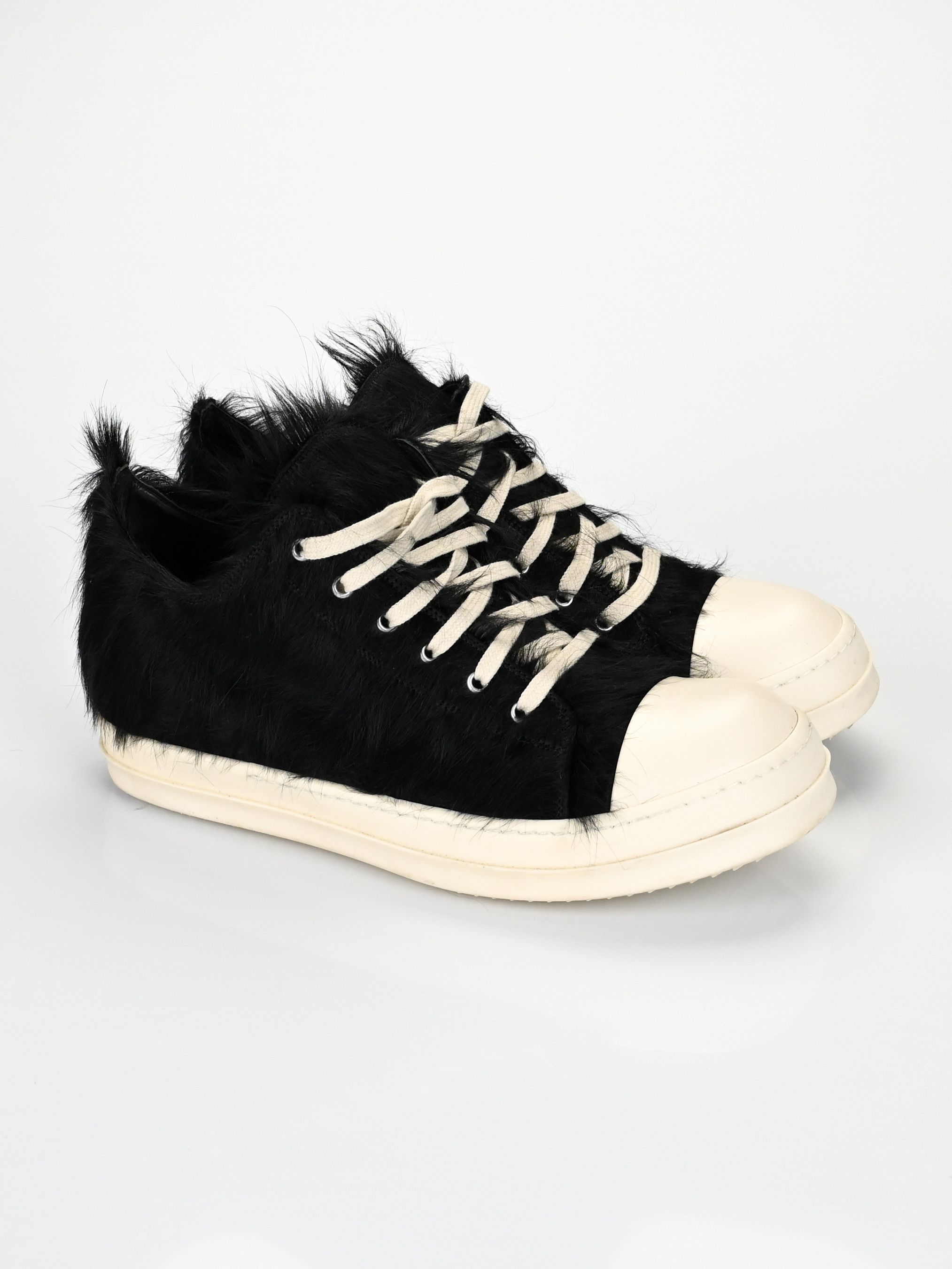 Rick Owens Pony Hair Low Top Ramones | Grailed