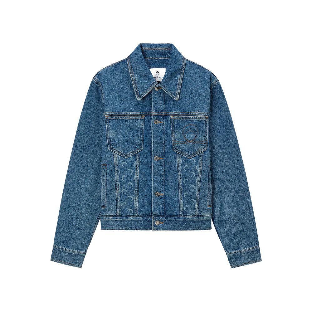 Marine Serre BLUE Jackets - Denim Jackets