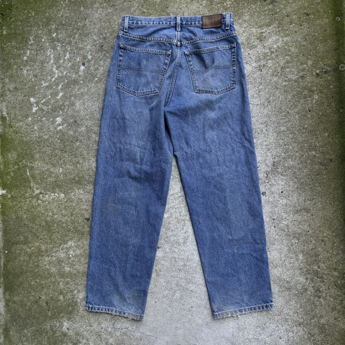 Vintage Thrashed Faded Distressed Tommy Jeans Skater ERD Grunge Size US 33 - 2 Thumbnail