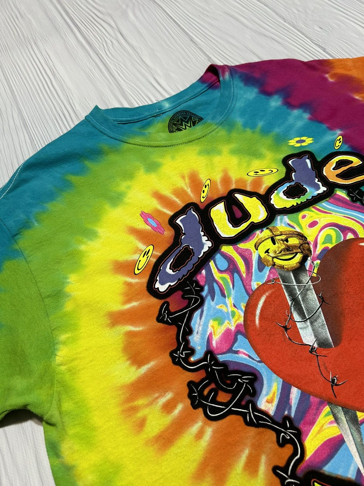 WWE Rare WWE “Dude Love” Tie Dye Style T-Shirt Size US L / EU 52-54 / 3 - 7 Thumbnail