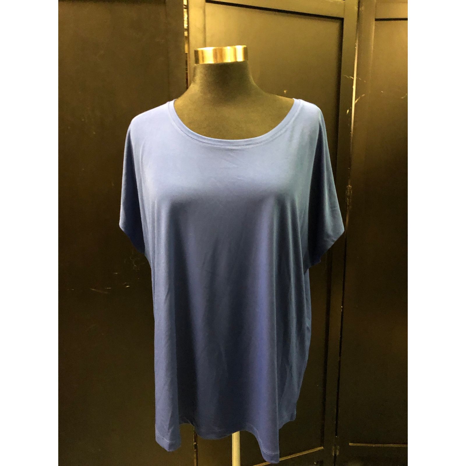 Chicos Women’s Chico’s Shortsleeved Blue Blouse Size S / US 4 / IT 40 - 1 Thumbnail