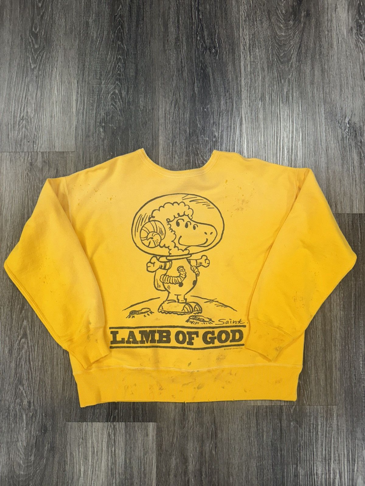 Saint Michael Saint MXXX Lamb Of God Crewneck Size US L / EU 52-54 / 3 - 1 Thumbnail