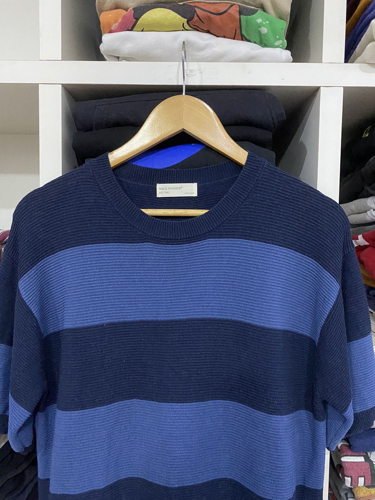 Japanese Brand Back Number Stripe Tee Size US M / EU 48-50 / 2 - 5 Thumbnail