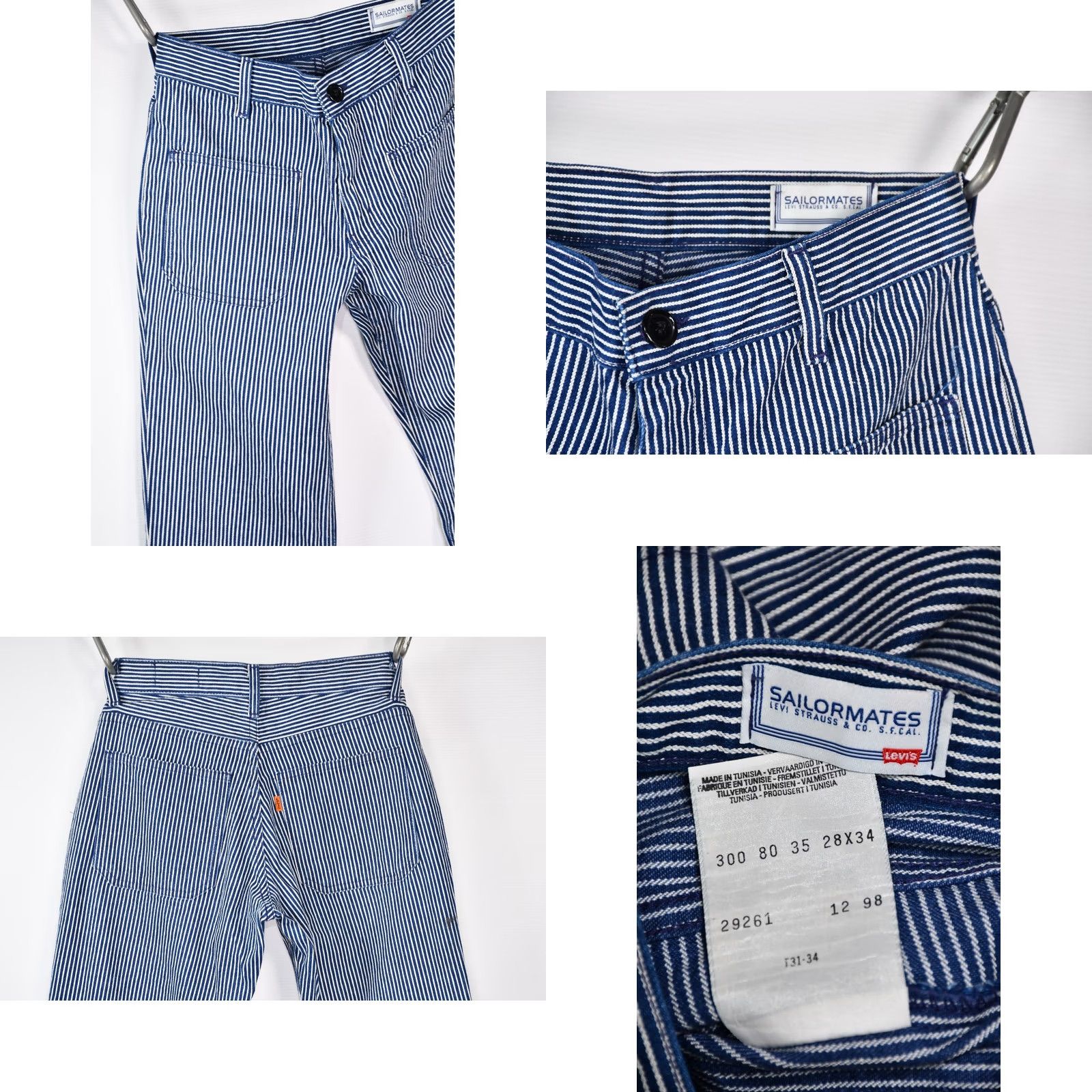Levi's Levi's Sailormates Jeans Flare Orange Tab Bootcut Striped W28 L34 Women Size 28" / US 6 / IT 42 - 8 Thumbnail