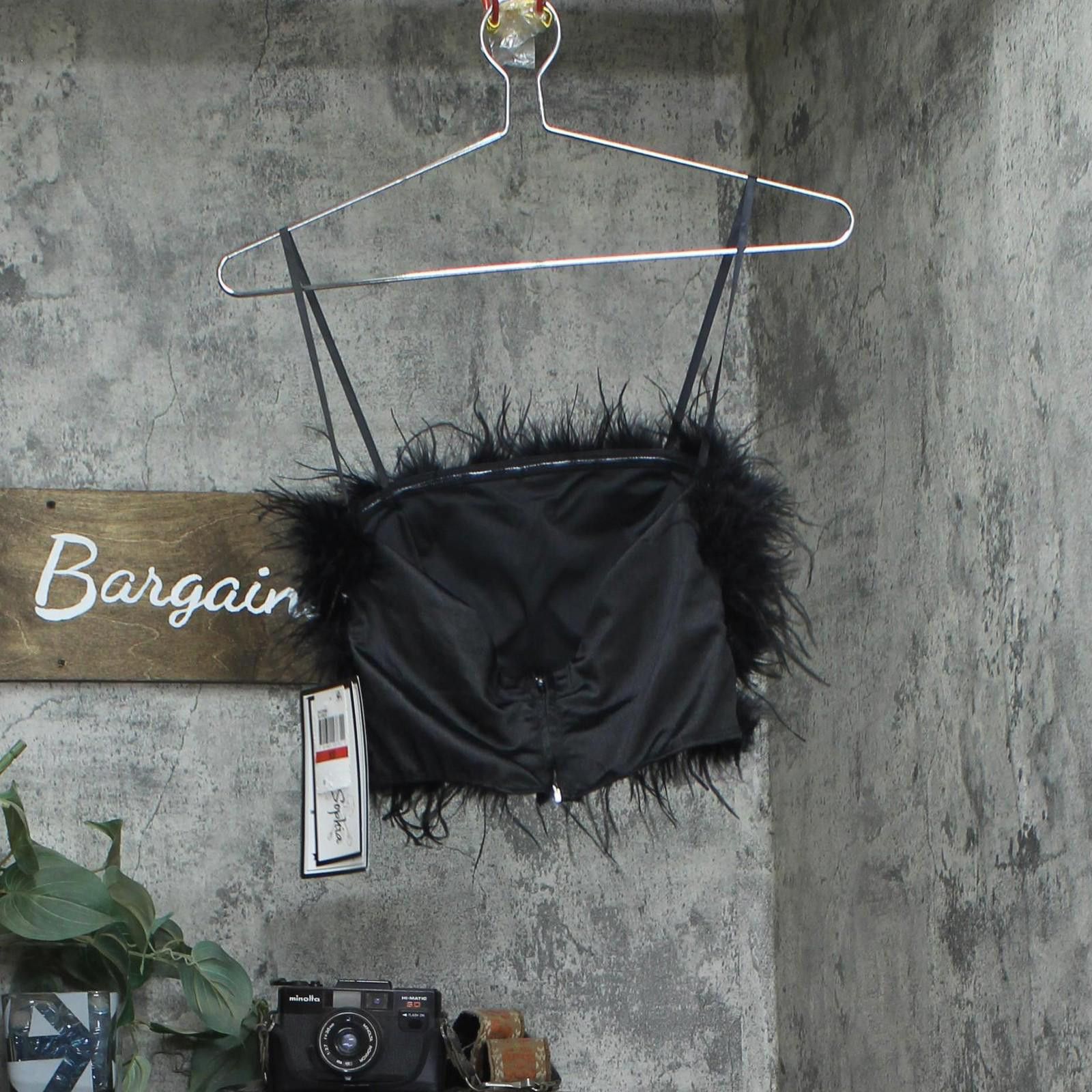 Other Nwt Alex & Sophia Bandeau Shirt Top 2kez556e Black Xs Size XS / US 0-2 / IT 36-38 - 2 Thumbnail