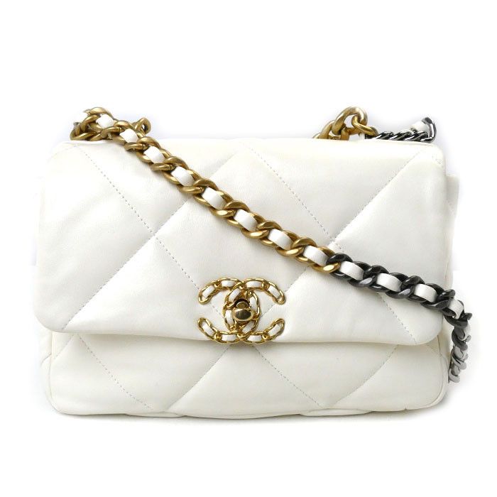 Chanel Chanel Chanel 19 Shiny Lambskin Shoulder Bag Leather Shoulder Bag AS1160 DUTY FREE for USA Size ONE SIZE - 1 Thumbnail
