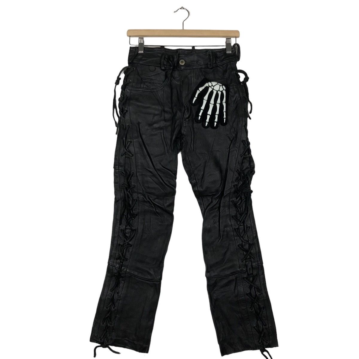 Genuine Leather Rare Bondage Riot Riot Genuine Leather Pants Easy Rider Usa Size US 28 / EU 44 - 2 Thumbnail