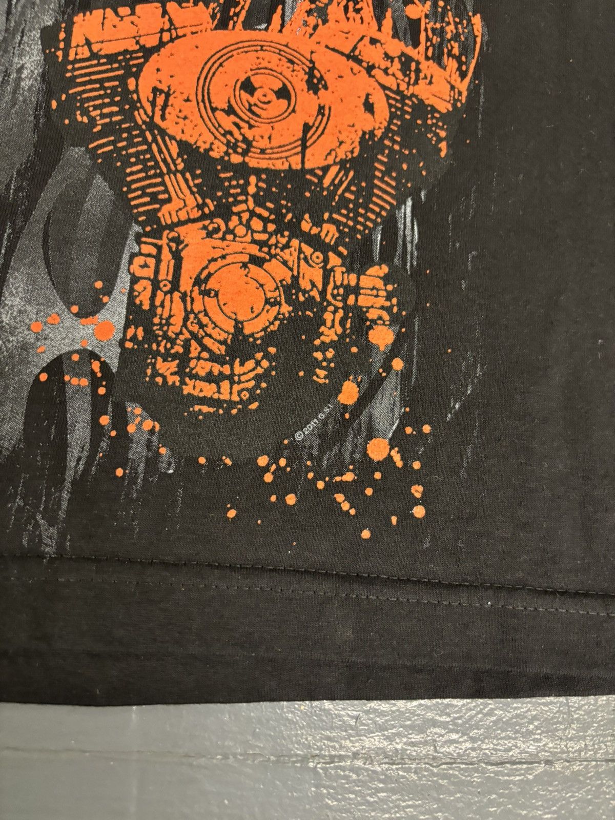 Vintage Vintage Hot Leather biker flame skull tee Y2K Size US M / EU 48-50 / 2 - 6 Thumbnail