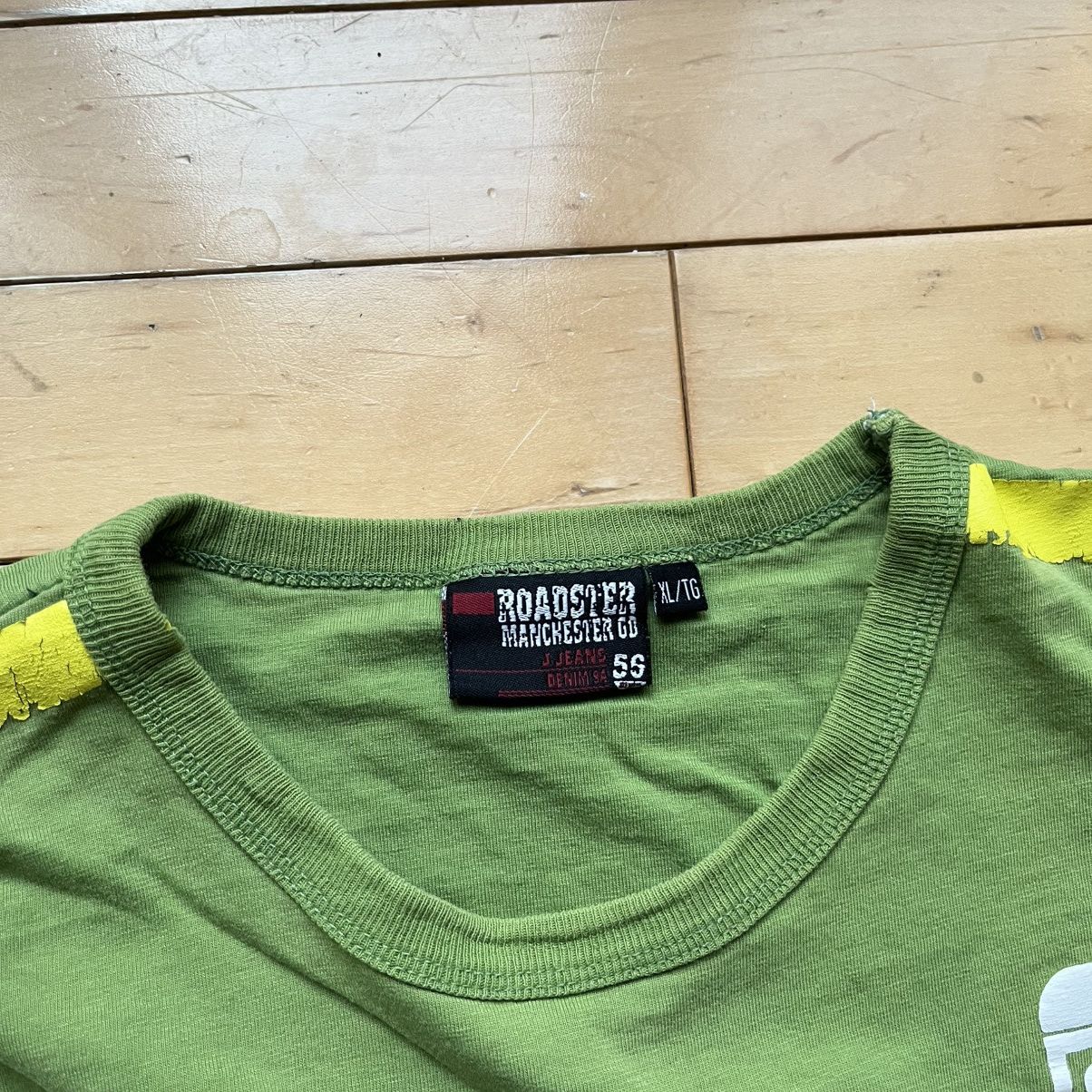 Vintage Green and yellow Vintage Y2K Roadster tee Size US XL / EU 56 / 4 - 11 Thumbnail