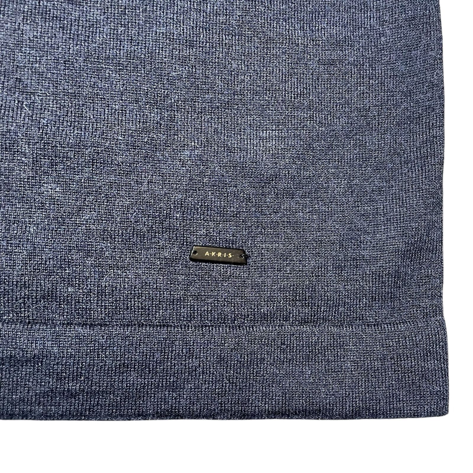 Akris AKRIS Cashmere Mulberry Silk Sweater Navy Blue - US Size 6 Size M / US 6-8 / IT 42-44 - 7 Thumbnail