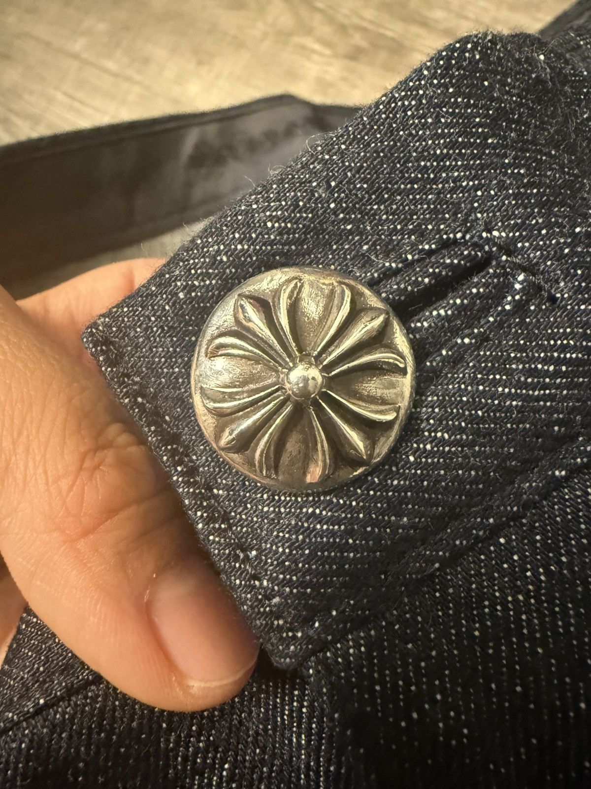 Chrome Hearts 🔥Chrome Hearts KS Baggy Selvedge Jeans Size 32🔥 Size US 32 / EU 48 - 3 Thumbnail