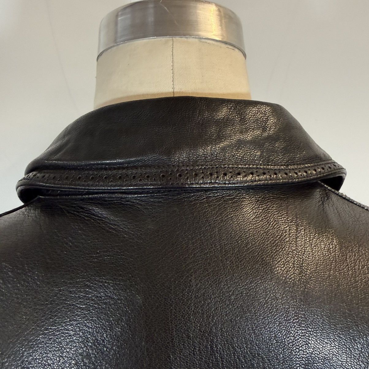 Kiminori Morishita Kiminori Morishita Black Goatskin Leather Bomber Jacket Size US L / EU 52-54 / 3 - 16 Thumbnail