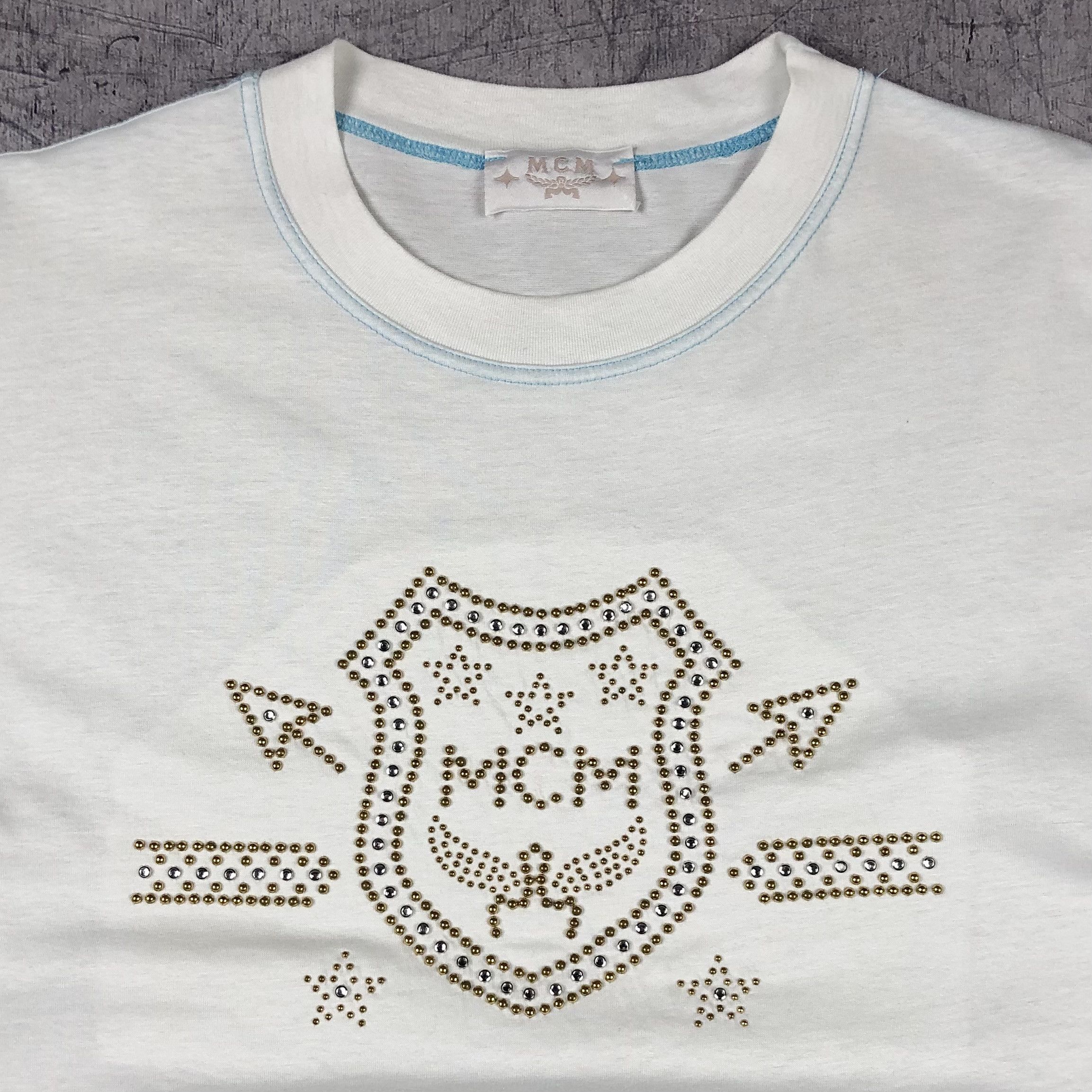 MCM 90s MCM Rivest Logo Michael Cromer Munich Tee Size US XL / EU 56 / 4 - 2 Thumbnail
