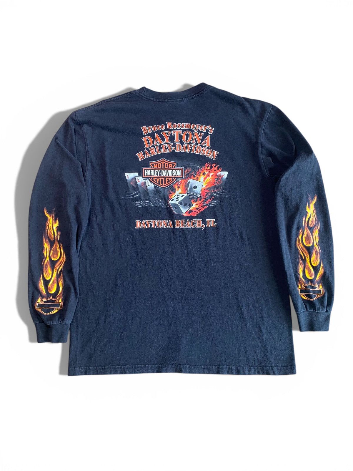 Harley Davidson Harley Davidson × Vintage Flame Long-sleeve Size US L / EU 52-54 / 3 - 4 Thumbnail