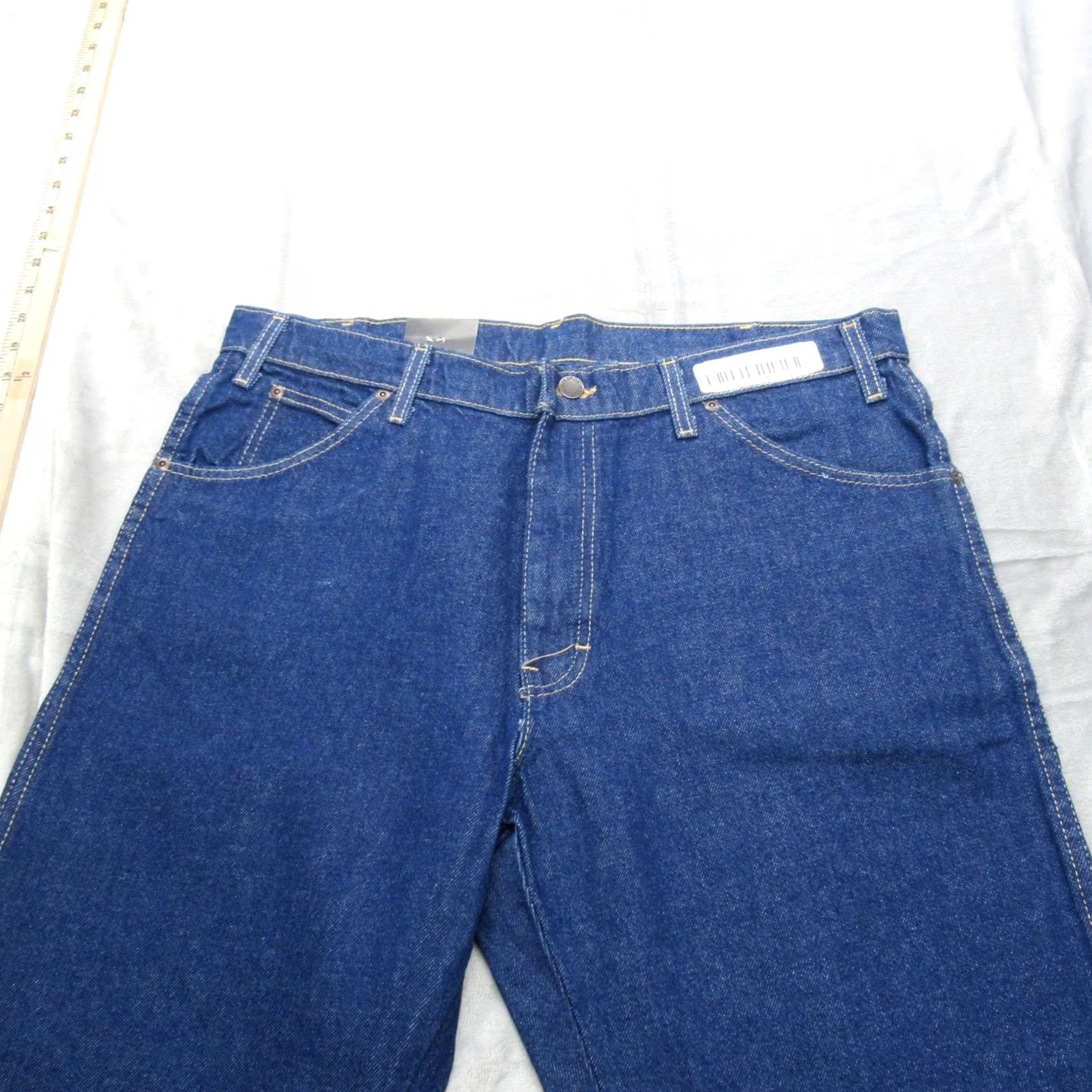 Dickies Dickies Jeans Mens 36x30 Carpenter Dark Wash Straight Relaxed NEW Wide-Leg Jeans Mens 36 Dark Wash 5-Pocket Denim Cotton Button Rise Mid None Mens Size US 36 / EU 52 - 2 Thumbnail