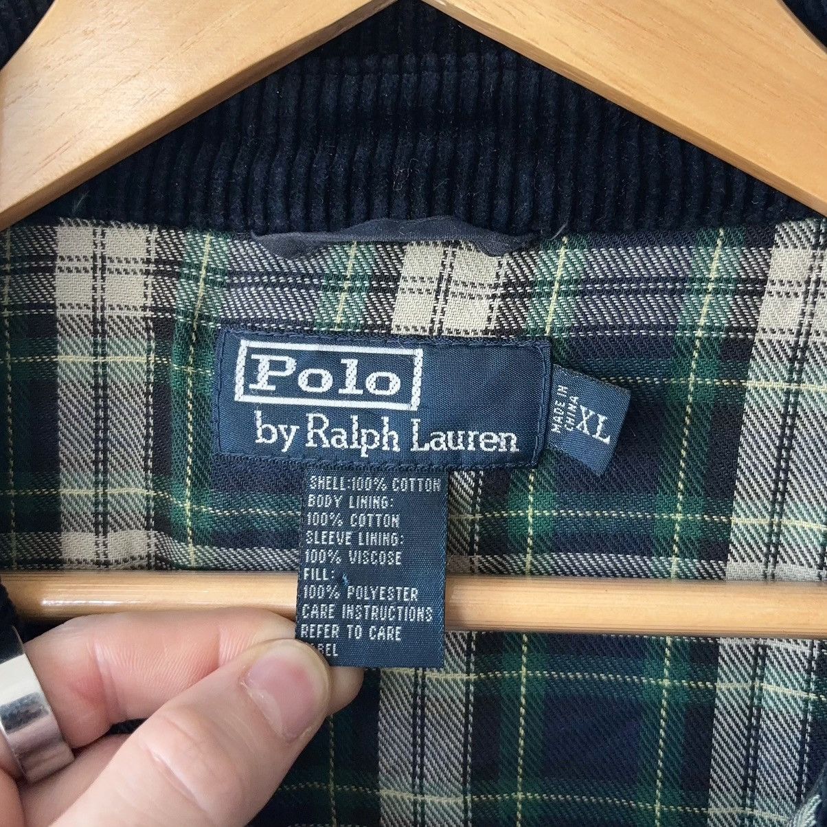Polo Ralph Lauren Vintage Oilcloth Waxed Cotton Jacket Navy Barn Coat Field Size US XL / EU 56 / 4 - 4 Thumbnail
