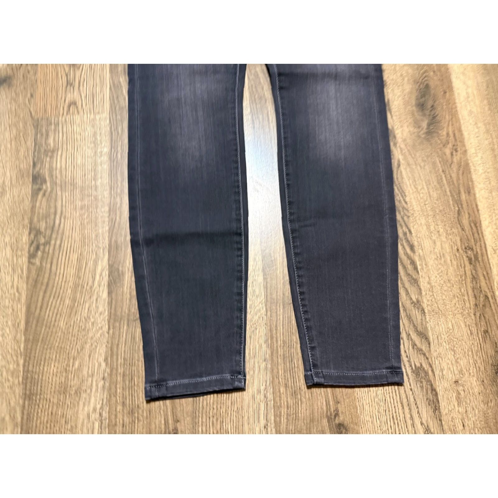 Vintage Liverpool Jeans Women's Skinny Jeans Mid Rise Black Denim 27 Inseam 4 5-Pocket Stretch Size 27" / US 4 / IT 40 - 3 Thumbnail