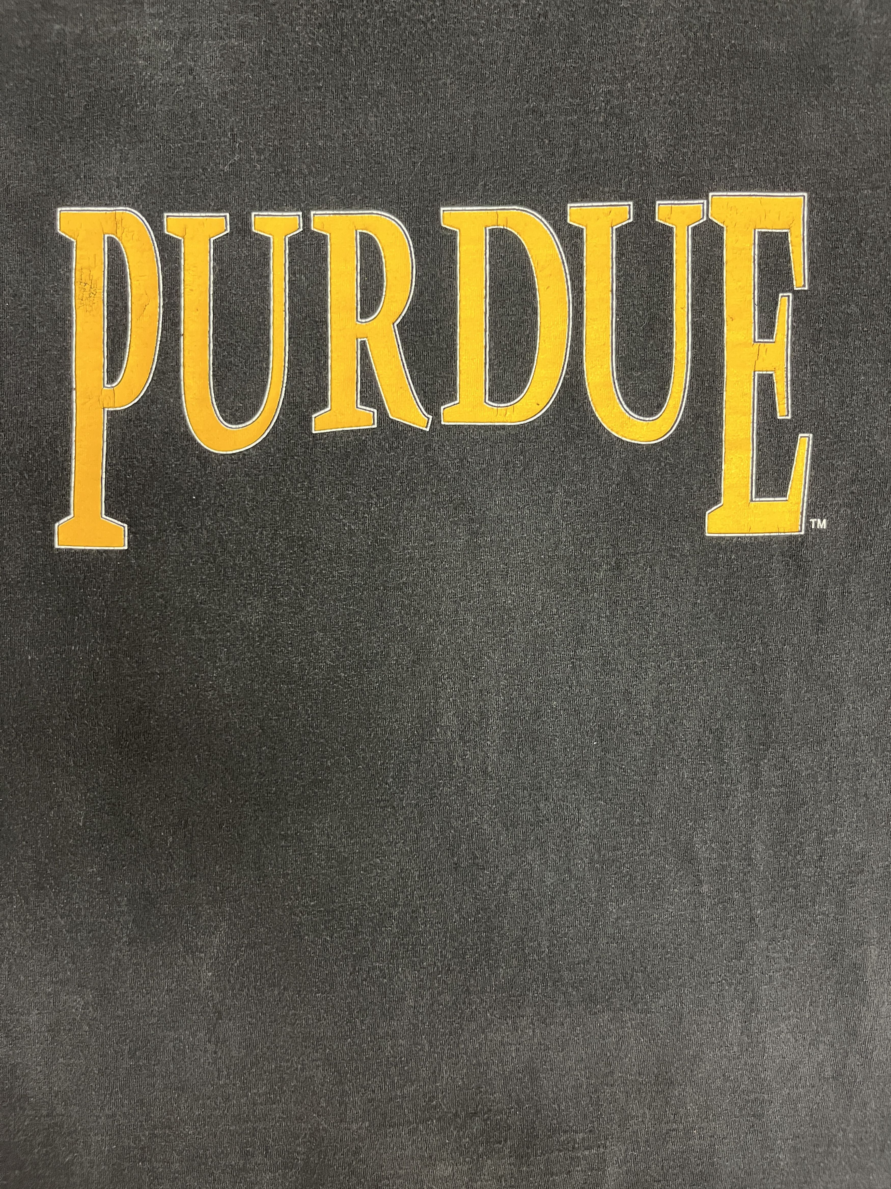 Vintage Purdue Boilermakers Spell Out Vintage Black T-Shirt Tee Size US XL / EU 56 / 4 - 2 Thumbnail