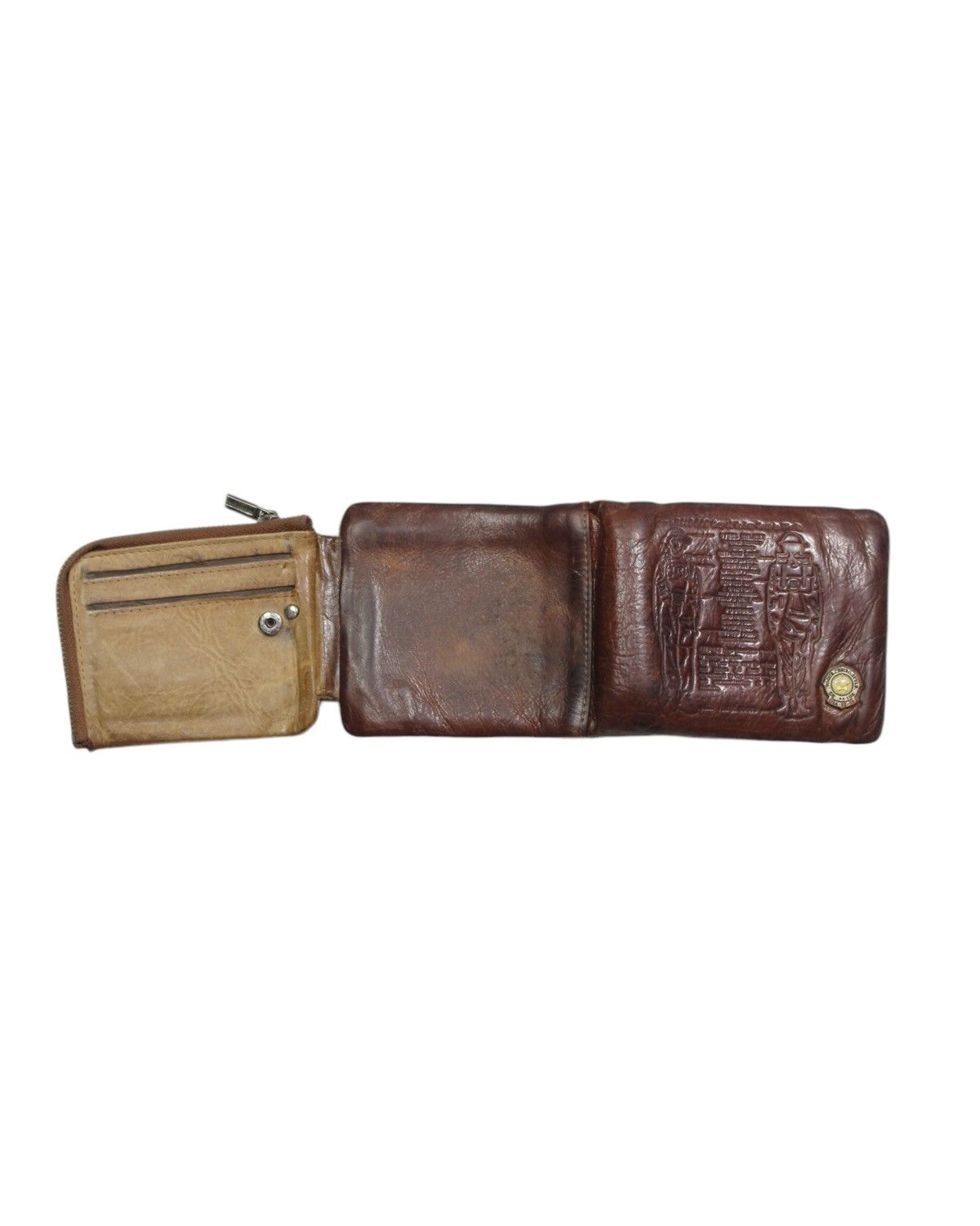 Vintage 2000S ESIPOSS PULL-UP LEATHER WALLET Size ONE SIZE - 5 Thumbnail