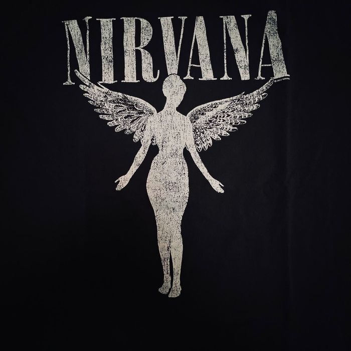 H&M Nirvana In Utero Album Cover Woman’s Black Shirt | Grailed