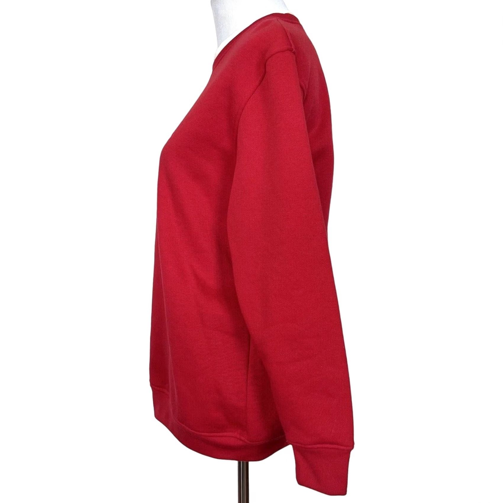 Vintage VINTAGE Bobbie Brooks Christmas Embroidered Sweatshirt Red Pullover Sz S Womens Crew Neck Long Sleeve Pullover 90s Decade Holiday Size S / US 4 / IT 40 - 4 Thumbnail