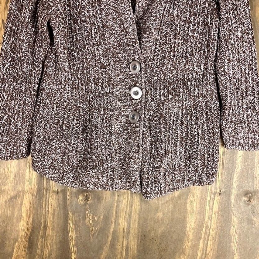 Eddie Bauer Eddie Bauer Womens Cardigan Brown V-Neck Knitted Button Down Large Cardigan Brown Size L / US 10 / IT 46 - 3 Thumbnail